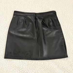 Black Leather Skirt